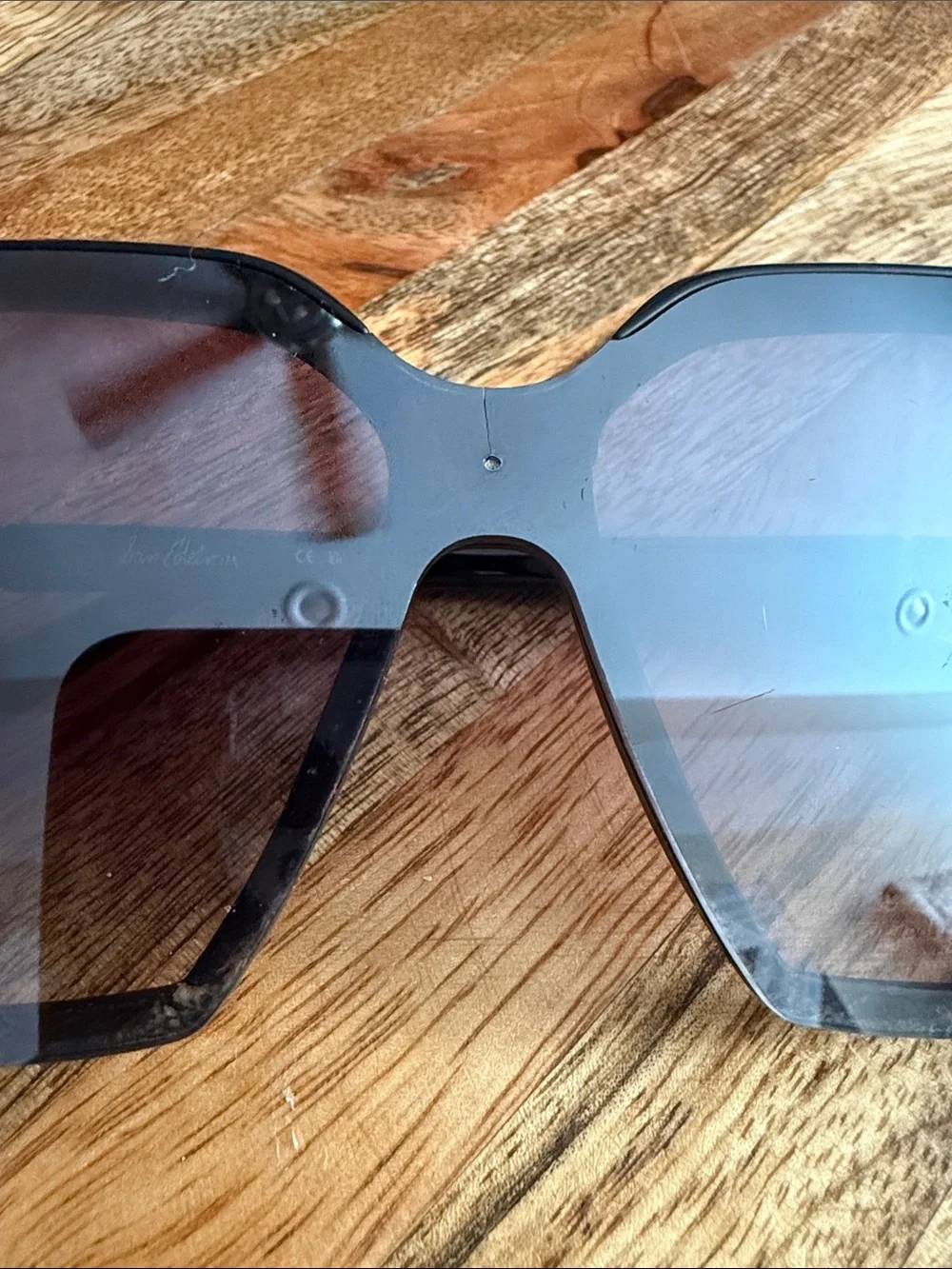 Sam Edelman Black Sunglasses with Embossed Logo Case